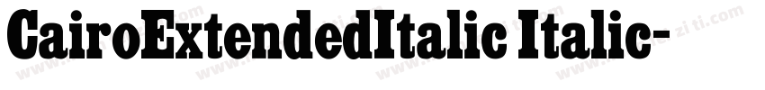 CairoExtendedItalic Italic字体转换